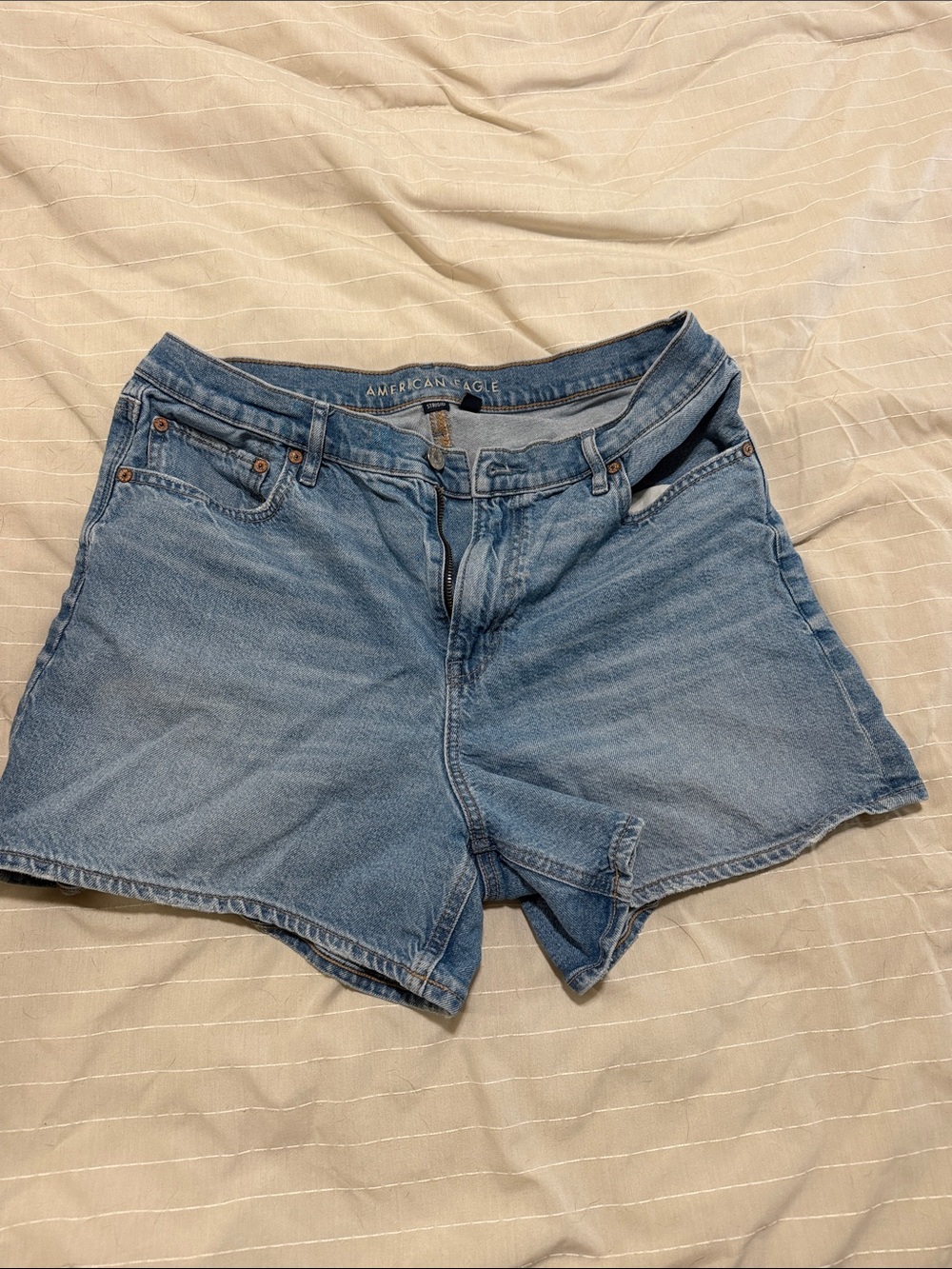 American Eagle Outfitters Light Blue Denim Cutoff Shorts